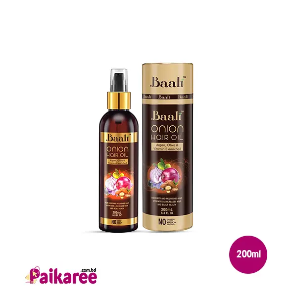 Baali Onion Hair Oil With Argan Olive & Vitamin E