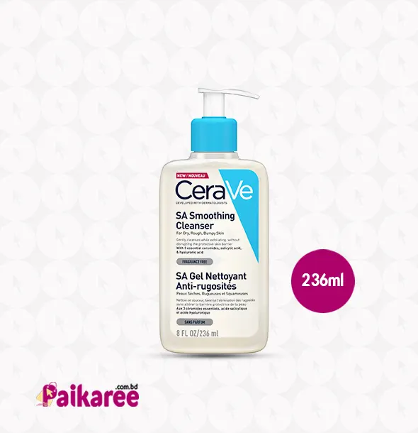 CeraVe SA Smoothing Cleanser for Dry Skin - 236ml