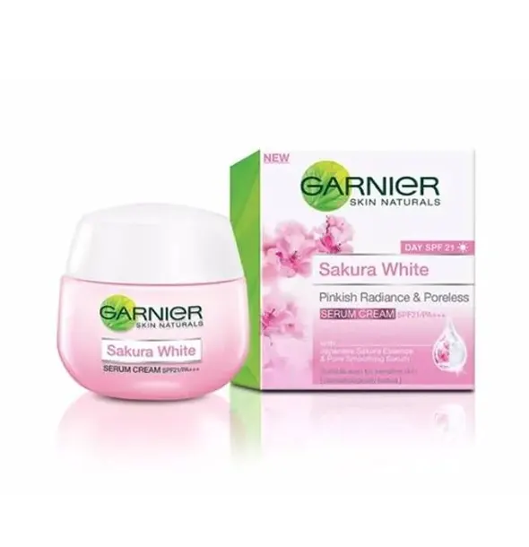 Garnier Sakura White Pinkish Glow Night Cream - 50ml