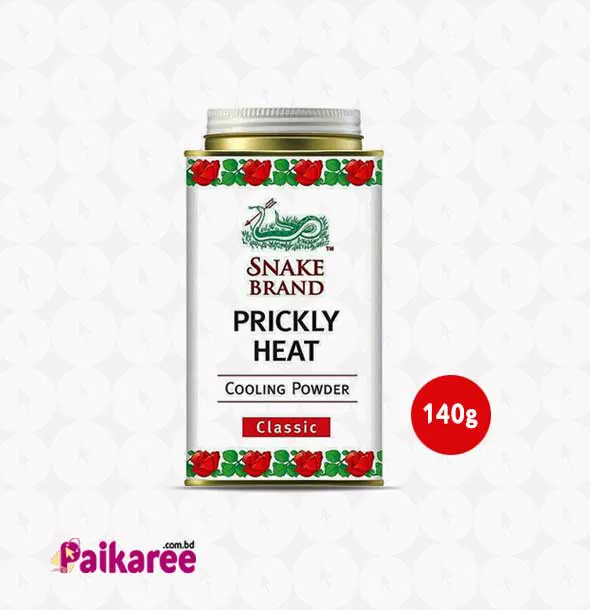 Snake Brand Prickly Heat Original Cooling Powder - 140g